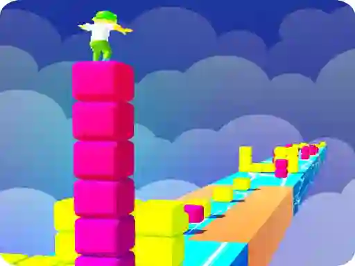 Spill Cubes Stack 3D online