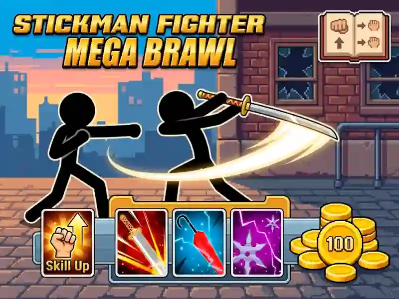 Spill Stickman Fighter Mega Brawl online