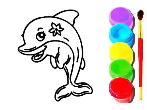 Spill Dolphin Coloring Book online