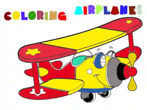 Spill Coloring Book Airplane 2 online