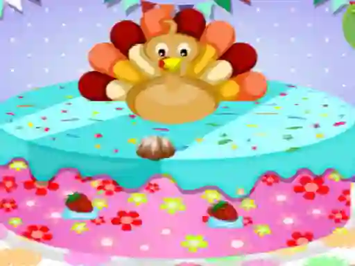Spill Happy Thanksgiving Cake Master online