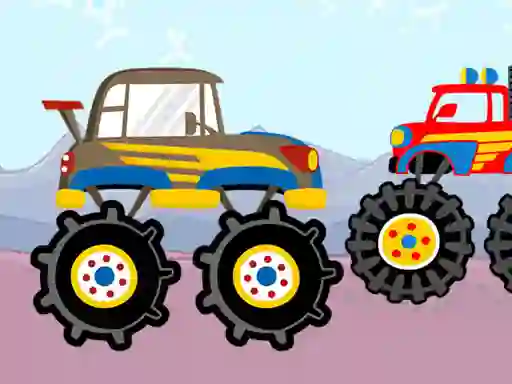 Spill Fun Monster Trucks Jigsaw online