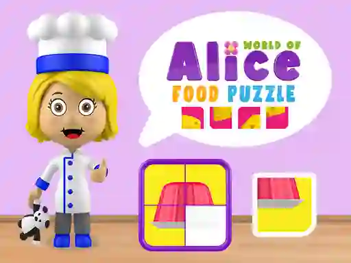 Spill World of Alice Food Puzzle online