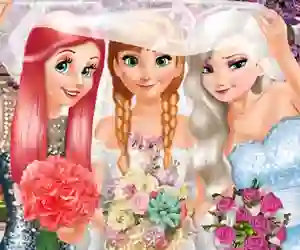 Spill Bride and Bridesmaides Dress up online