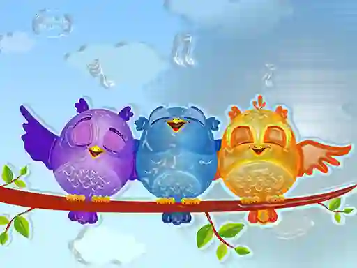 Spill Fancy Birds Puzzle online