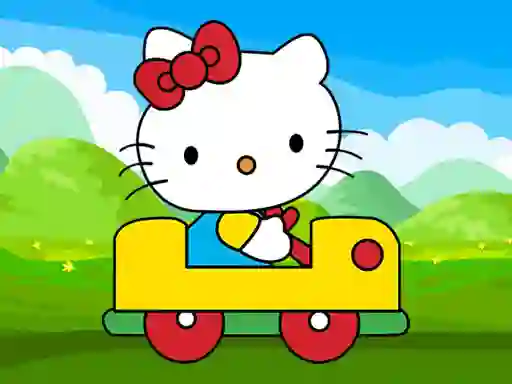 Spill Hello Kitty Car Jigsaw online