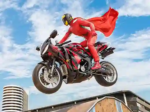 Spill Real Motorbike Super Hero Stunt 3D online