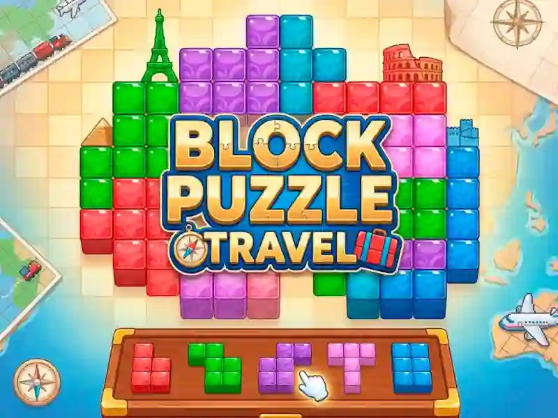 Spill Block Puzzle Travel online