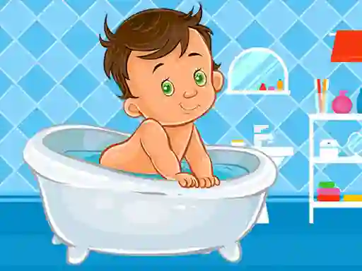 Spill Baby Bath Jigsaw online