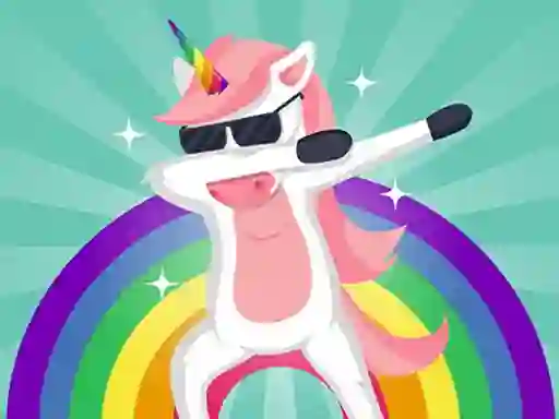 Spill Dab Unicorns Puzzle online