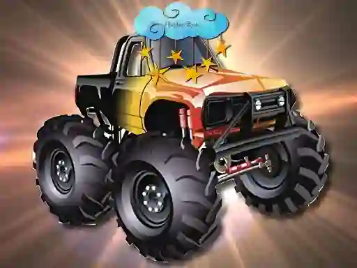 Spill Cartoon Trucks Hidden Stars online