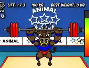 Spill Animal Olympics Weight Lifting online