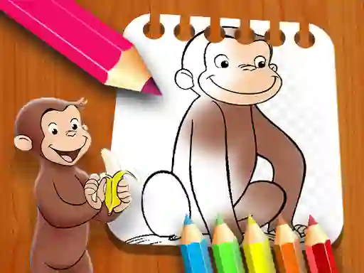 Spill Curious George Coloring Book online