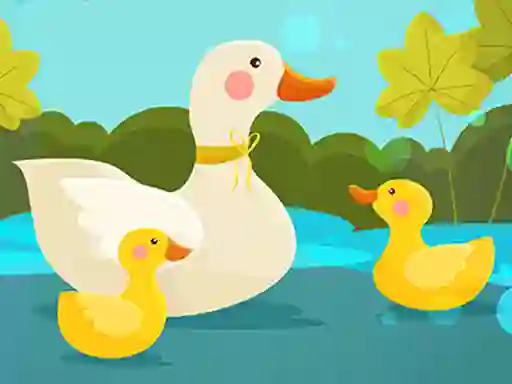 Spill Mother Duck and Ducklings Jigsaw online