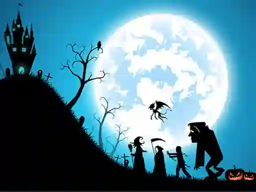 Spill Happy Halloween Jigsaw online