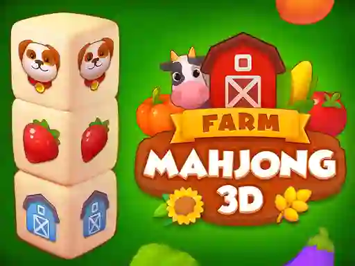 Spill Farm Mahjong 3D online