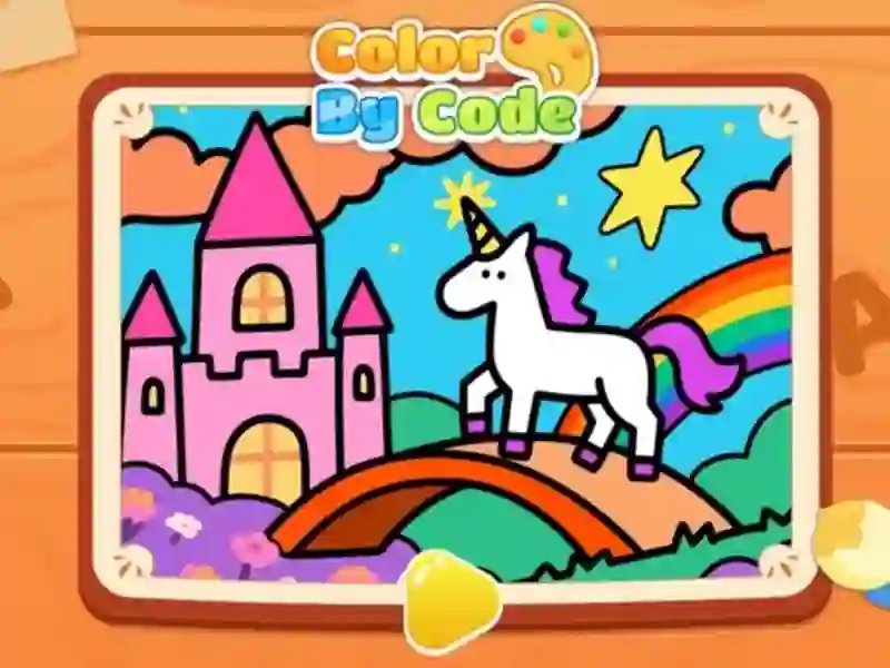 Spill Color By Code: Rainbow Unicorn online