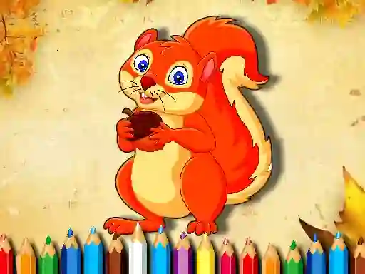 Spill Squirrel Coloring Book online