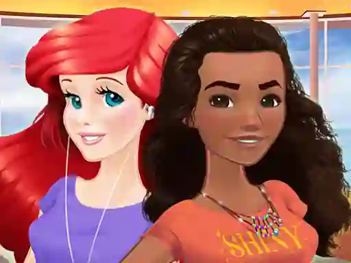 Spill Ariel and Moana Princess on Vacation online