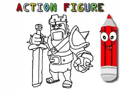 Spill Back To School: Action Figure Coloring online