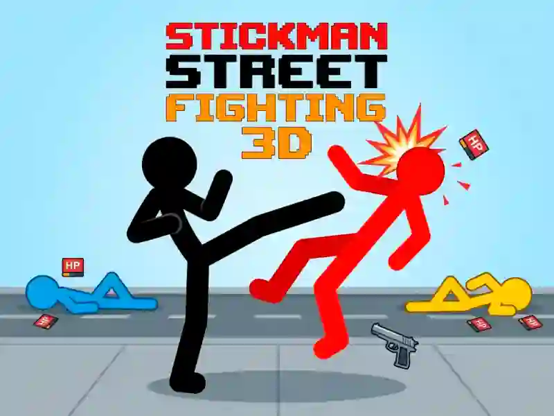 Spill Stickman Street Fighting 3d online