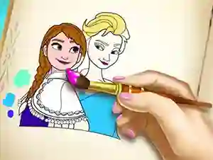 Spill Ice Kingdom Coloring Book online
