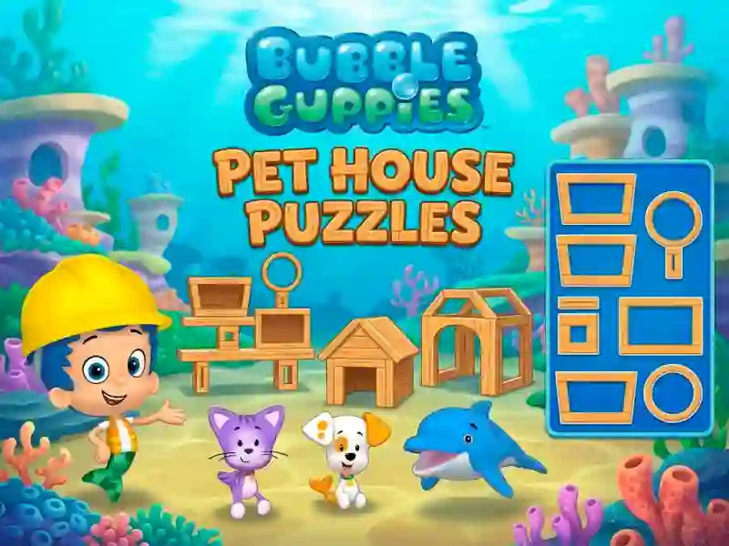 Spill Bubble Guppies Pet House Puzzles online