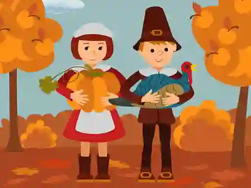 Spill Thanksgiving Jigsaw online