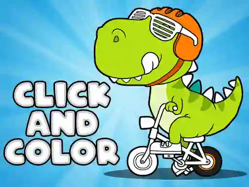 Spill Click And Color Dinosaurs online