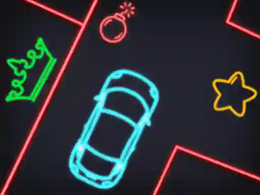 Spill Neon Car Puzzle online