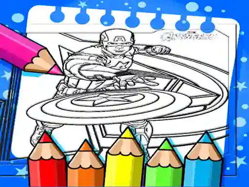 Spill Captain America Coloring Book online