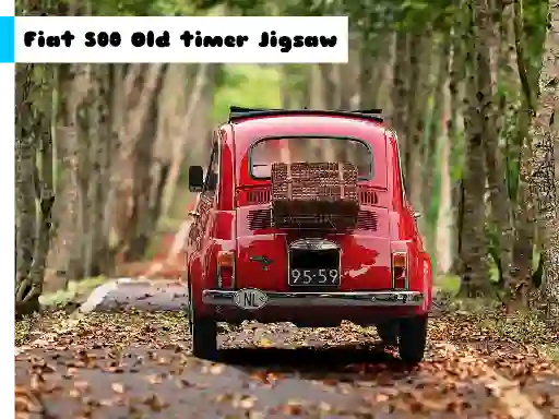 Spill Fiat 500 Old Timer Jigsaw online