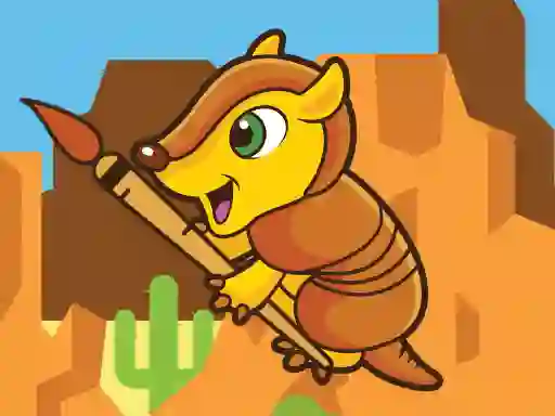 Spill Happy Armadillo Coloring online