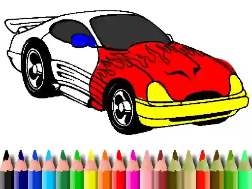 Spill Back To School: Muscle Car Coloring online