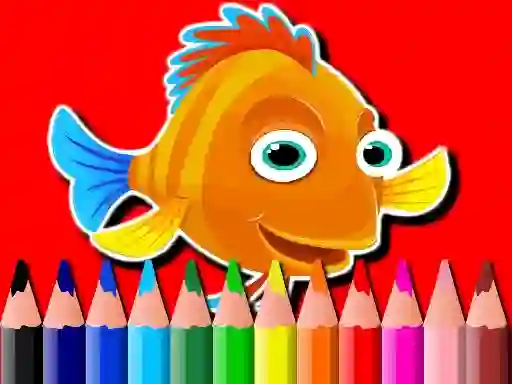 Spill Back To School: Fish Coloring Book online
