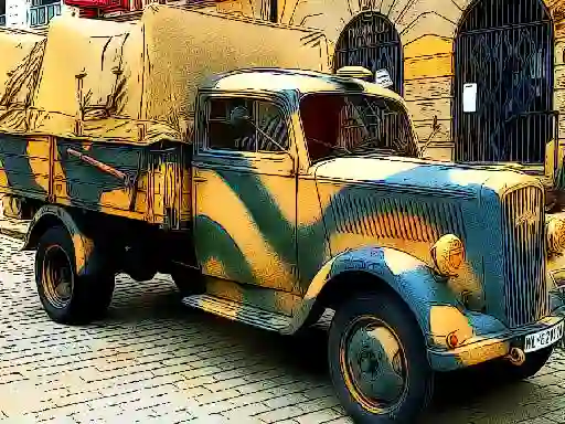 Spill Army Trucks Jigsaw online
