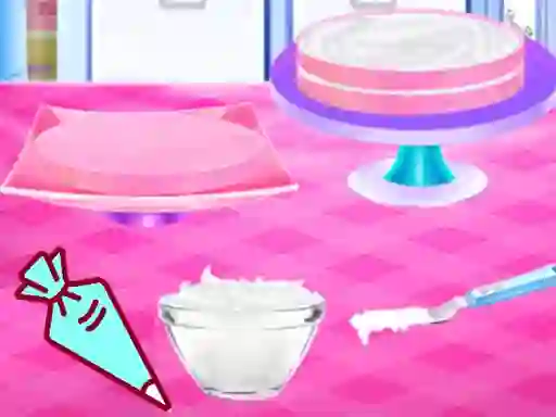 Spill Cherry Blossom Cake Cooking online