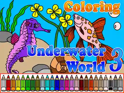Spill Сoloring Underwater World 3 online