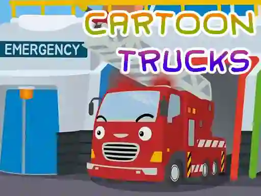 Spill Cartoon Trucks Jigsaw online
