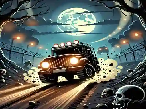 Spill Racing Car Destroying Zombie online