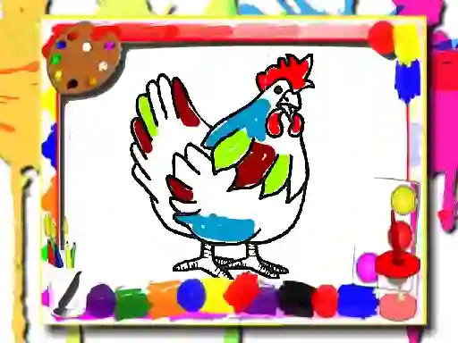 Spill Chicken Coloring Book online