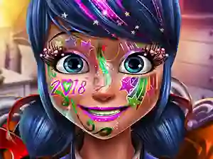 Spill Dotted girl new year makeup online