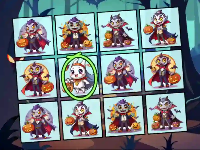 Spill Spot the Unique Halloween online