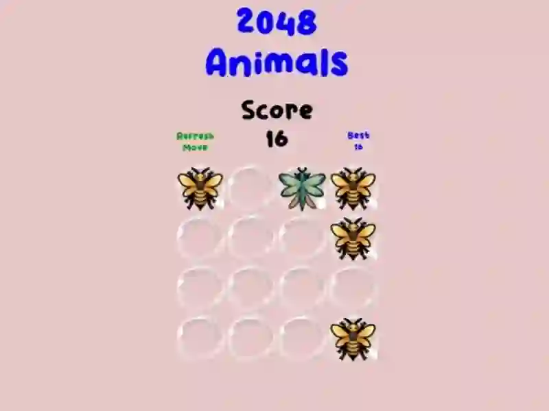 Spill 2048 Animals online