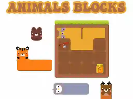 Spill Animals Blocks online