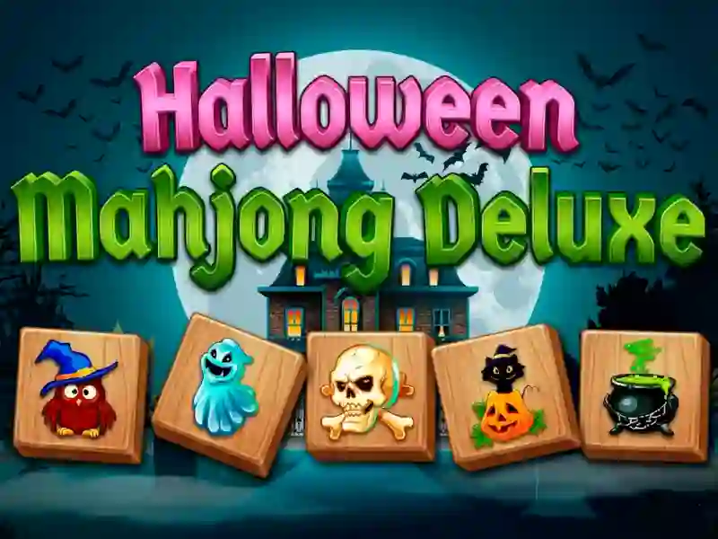 Spill Halloween Mahjong Deluxe online