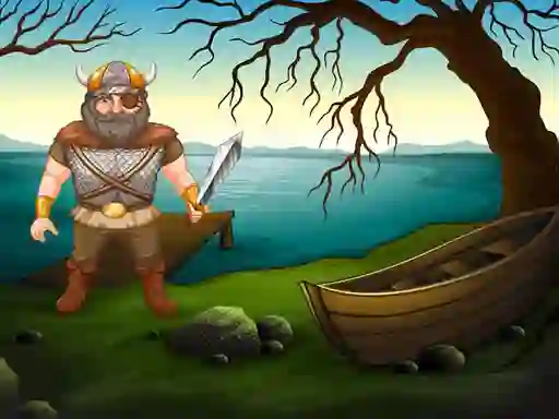 Spill Viking Warrior Battle: Puzzle online