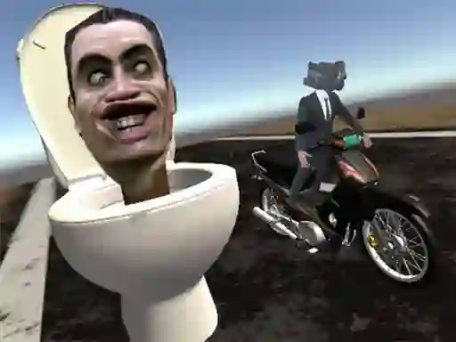 Spill Skibidi Toilet Moto Bike Racing 2 online