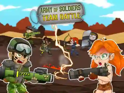 Spill Army of soldiers: Team Battle online