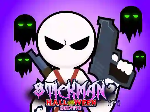 Spill Stickman Halloween Survive online